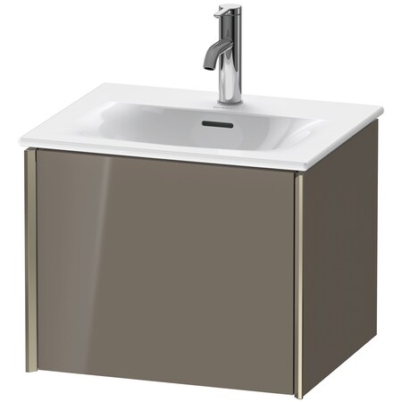 Duravit Xviu Wall-Mounted Vanity Unit Flannel Gray High Gloss XV40310B189